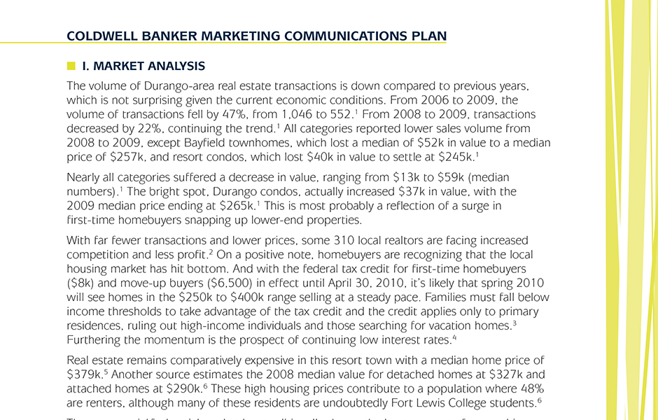 coldwell banker marketing analysis